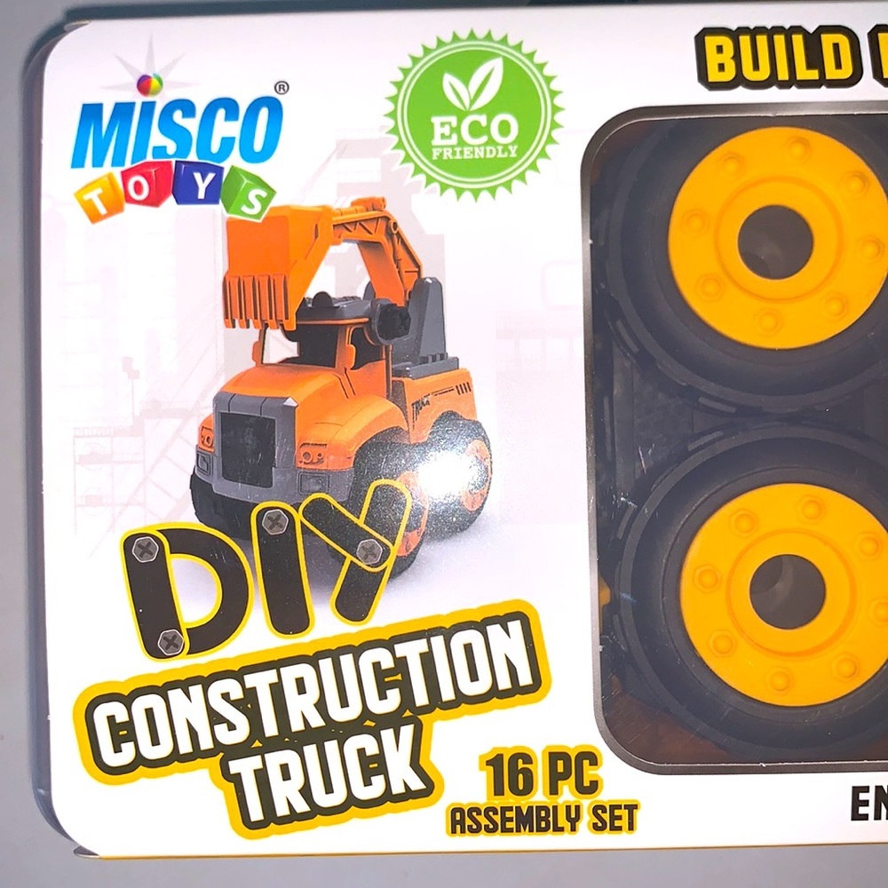 New in the Box DIY CONSTRUCTION TRUCK FOR Ages 6+ by MISCO TOYS - Picture 2 of 10